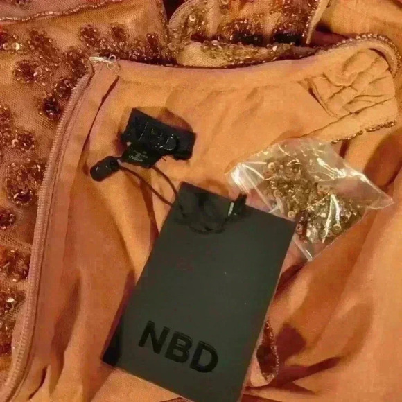 NBD X Revolve Irena Dress Bead and Sequin Embellishments Pink $268 - Picture 9 of 16